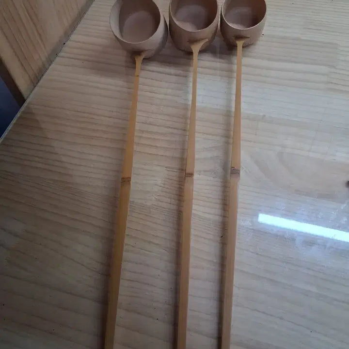 [BUNJANG] Bamboo Ladle Water Scoop Set (3 pcs) / 대나무 히샤쿠 물바가지 3개