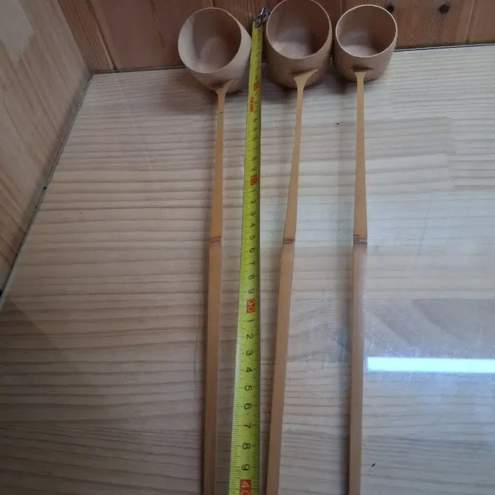 [BUNJANG] Bamboo Ladle Water Scoop Set (3 pcs) / 대나무 히샤쿠 물바가지 3개