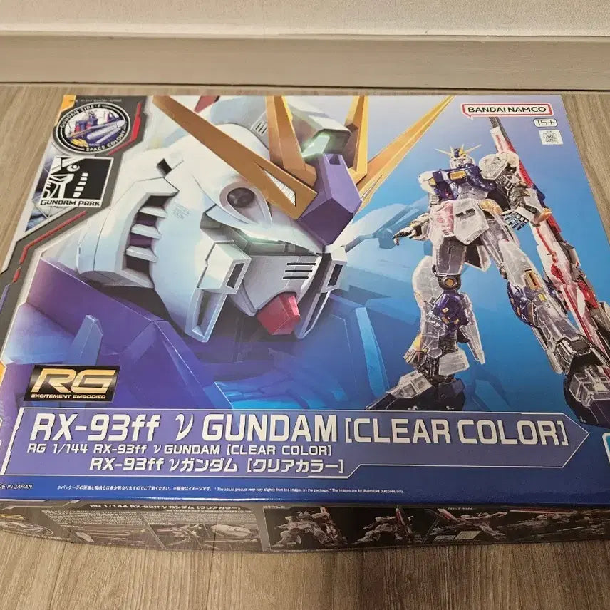 [BUNJANG] Bandai RG Fukuoka Side-F Clear Ver. Nu Gundam / 반다이 Rg 뉴건담 후쿠오카 사이드 클리어