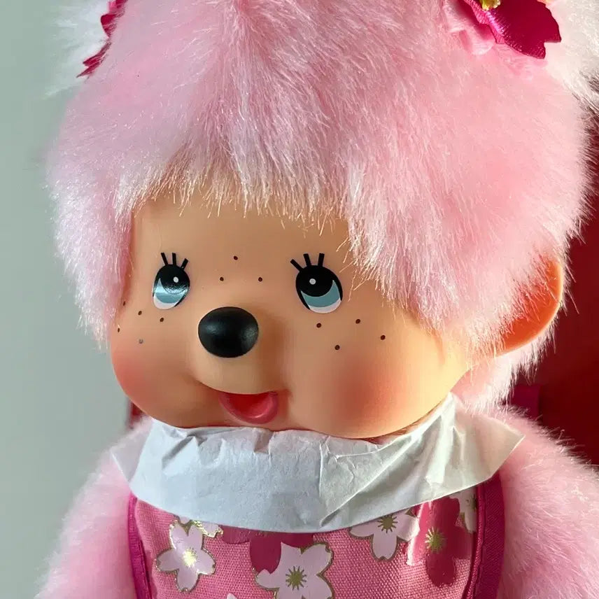[BUNJANG] Monchhichi Sakura Cherry Blossom European Edition Doll / 몬치치 사쿠라 벚꽃 유럽판 인형