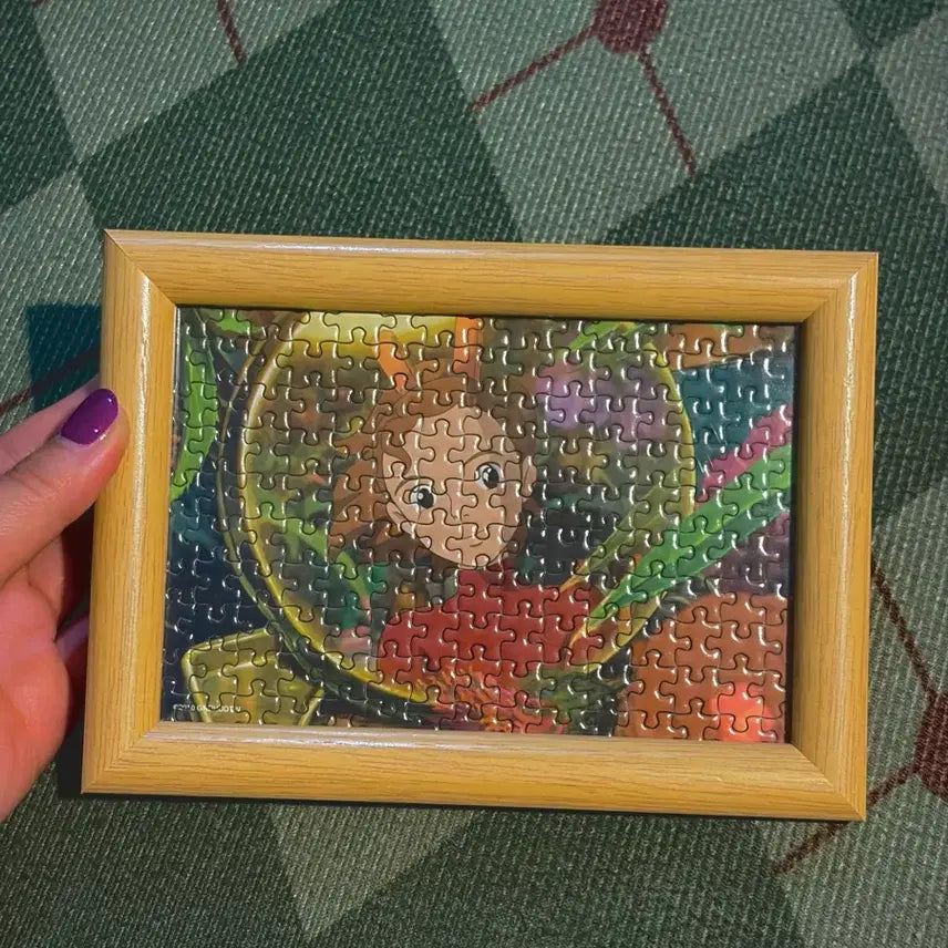 [BUNJANG] Studio Ghibli Arrietty "The Secret World of Arrietty" Teardrop Scene Mini Puzzle Frame / 지브리 마루밑아리에티 퍼즐 액자