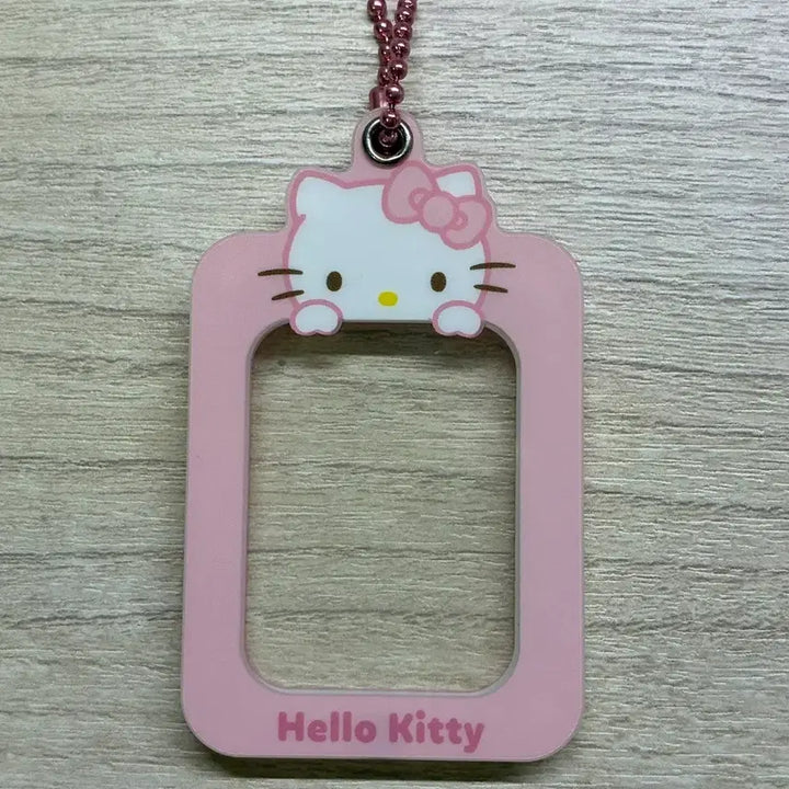 [BUNJANG] Hello Kitty Clear Photo Card Holder Keychain / 키티 증사 홀더(급처)