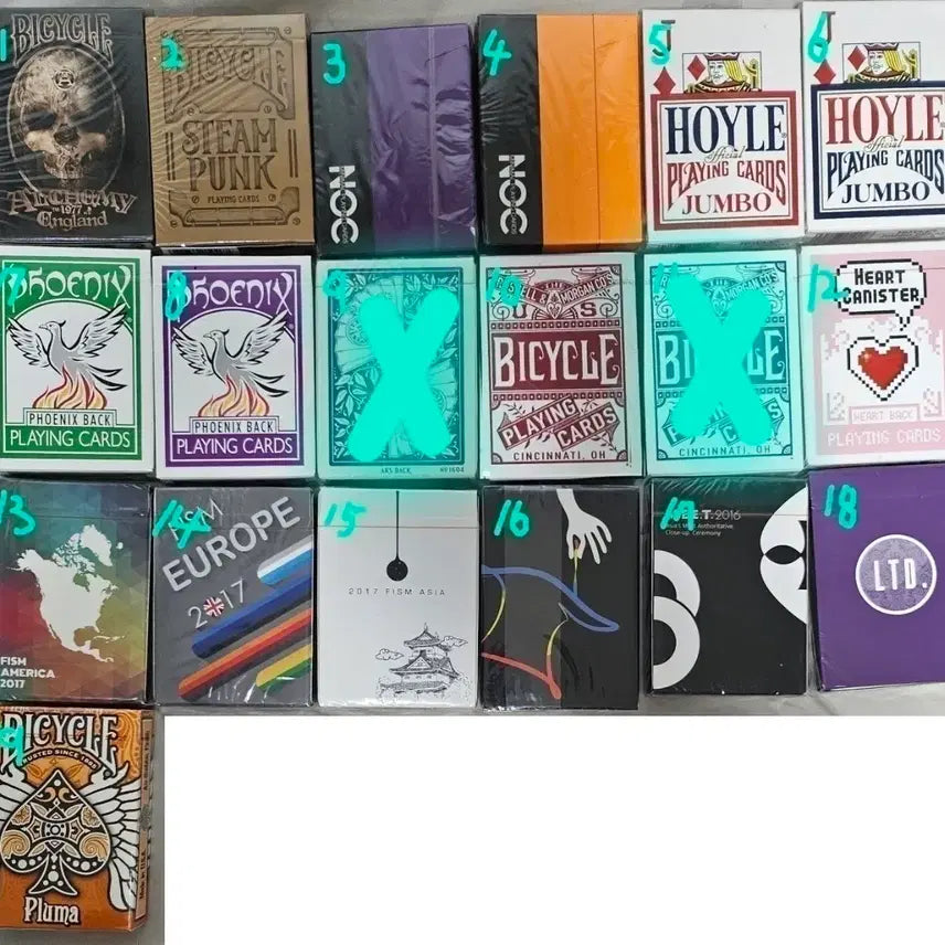 [BUNJANG] Bicycle Playing Cards Collection - Sealed &amp; Unsealed / 미개봉 바이시클 마술카드 플레잉카드 판매합니다