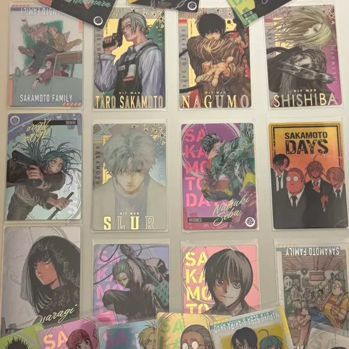 [BUNJANG] Sakamoto Days Wafer Rare Card Bundle Set (Includes Nagumo, Shishiba, SLUR, Sakamoto, etc.) / 급처) 사카모토데이즈 사카데이 웨하스 레어 카드 21장 일괄 (나구모 시시바 나츠키 슬러 등 포함)