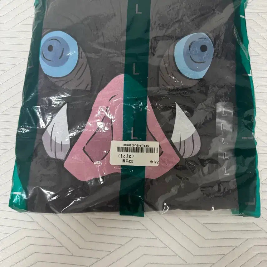 [BUNJANG] Demon Slayer Inosuke Short Sleeve T-Shirt (Size L) / 귀멸의 칼날 이노스케 반팔 티셔츠 L 택미제거