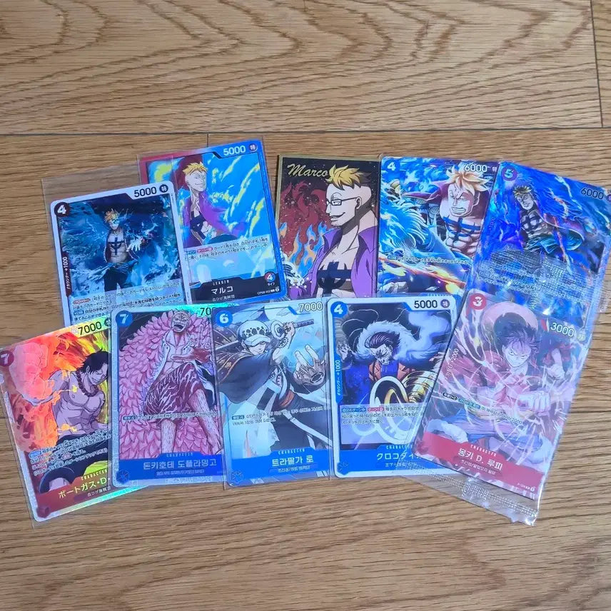 [BUNJANG] One Piece Card Bundle: Marco, Ace, Doflamingo, Crocodile / 원피스 카드 일괄 마르코/에이스/도플라밍고/크로커다일