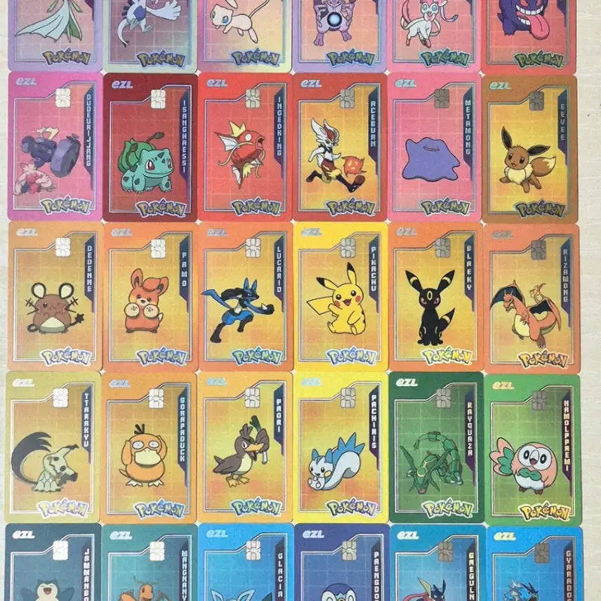 [BUNJANG] Pokemon E-Z-L Transportation Card / 포켓몬 이즐 교통카드 판매(저렴하게 팜), 교환 ( 고라파덕 루카리오 두드리짱 보유)