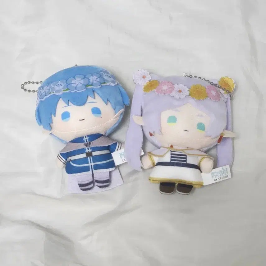 [BUNJANG] Sousou no Frieren Himel &amp; Frieren Flower Crown Doll Bundle Set / 장송의프리렌 눌셋 프리렌 힘멜 화관 인형 누이 일괄 세트