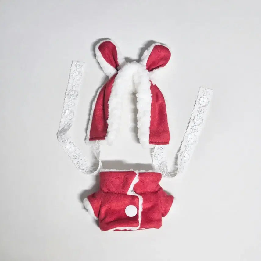 [BUNJANG] Hanma Closet Red Rabbit 10cm Doll Clothes (New) / <새상품> 솜인형 옷장 한마옷장 레드 토끼