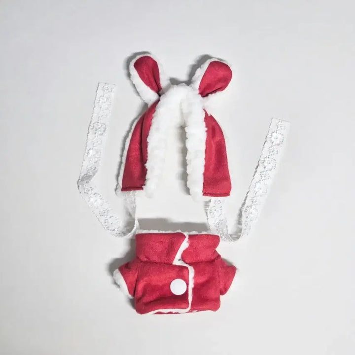 [BUNJANG] Hanma Closet Red Rabbit 10cm Doll Clothes (New) / <새상품> 솜인형 옷장 한마옷장 레드 토끼
