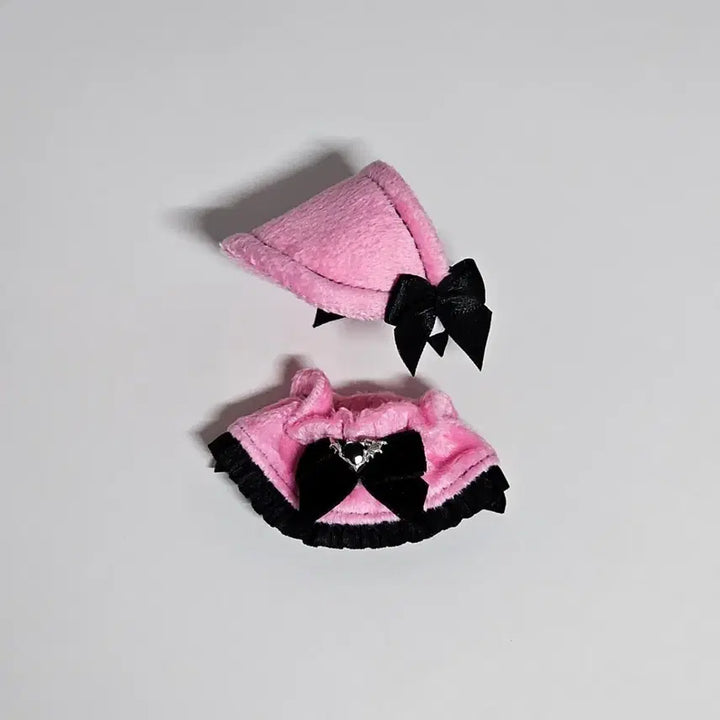 [BUNJANG] Butter Melon Magical Bong Bong Devil Bong Bong Pink Black 5cm Doll Wardrobe / 솜인형 옷장 매지컬봉봉 데빌봉봉 핑크블랙