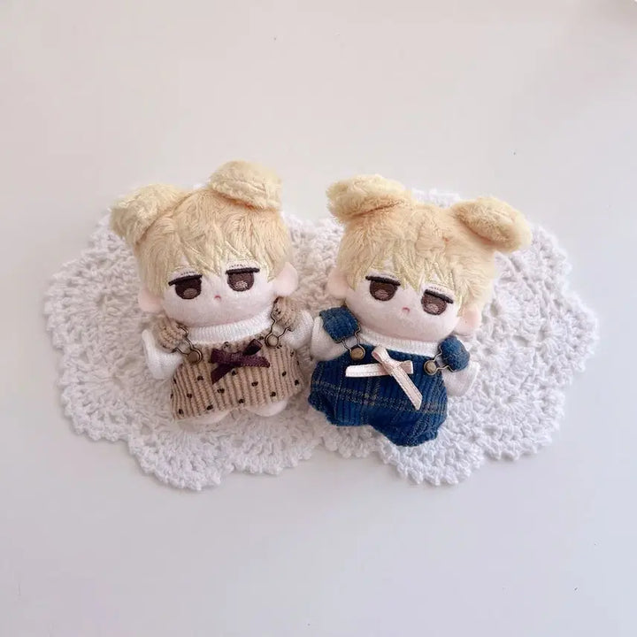 [BUNJANG] Cherry Closet Ribbon Overalls Cream Latte Skirt Set / <새상품> 솜인형 옷장 체리옷장 리본멜빵 크림라떼 치마