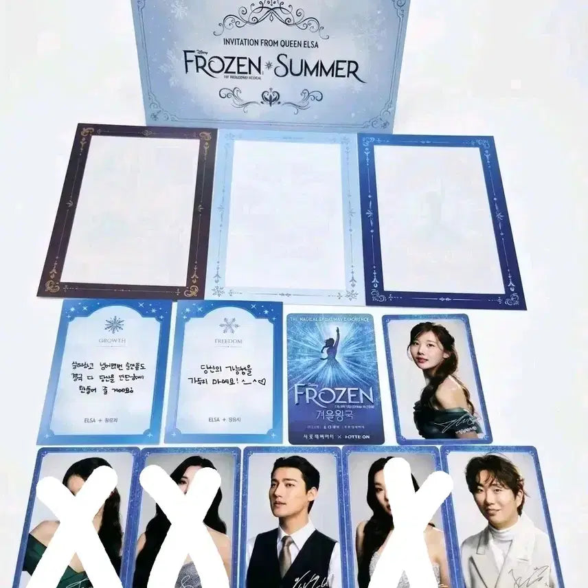 [BUNJANG] Frozen Musical Photocard Message Card / 겨울왕국 뮤지컬 포토카드 메세지카드 골라서 7000원