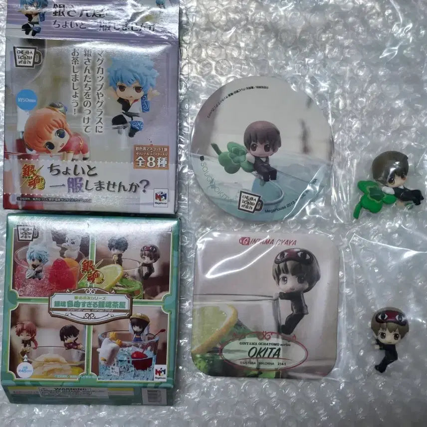 [BUNJANG] Gintama Okita Sougo Ochamo 2-Type Figure Bundle Set (Sealed) / 일괄) 은혼 오키타 소고 오차토모 오챠토모 2종 피규어 가챠 미개봉