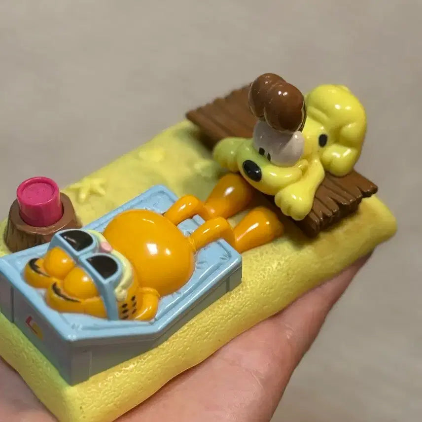[BUNJANG] Vintage Garfield &amp; Odie Figure (Lotteria Toy) / 빈티지) 가필드 오디 피규어 (롯데리아 토이)