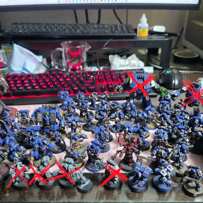 [BUNJANG] Warhammer 40,000 Space Marines Miniature Figures Bundle Set / 워해머 40K 스페이스 마린 미니어처 피규어 일괄