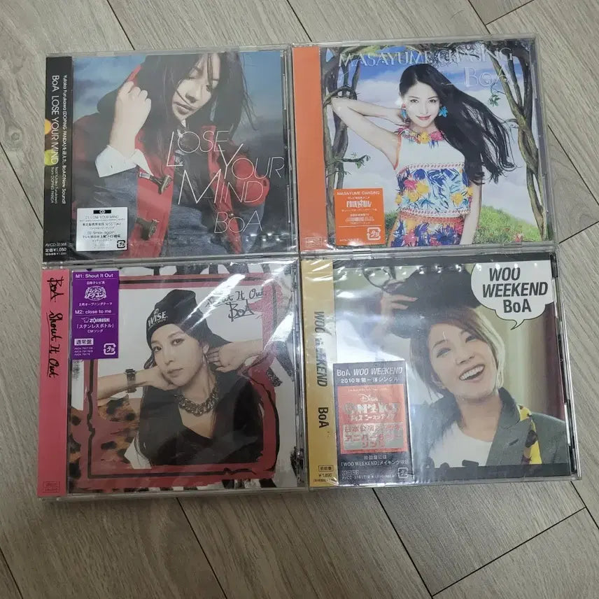 [BUNJANG] BoA Japanese Sealed Single 4-Type Set / 보아 BoA 일본 미개봉 싱글 4종