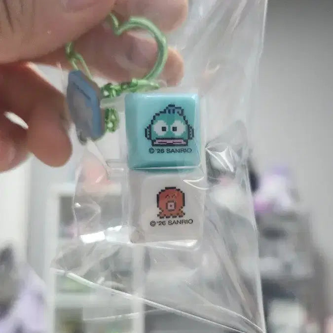 [BUNJANG] Hangyodon Pixel Keycap Keyring / 한교동 픽실 키캡