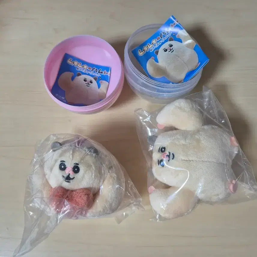 [BUNJANG] Muscle Hamster Plush Doll Set (2 Variants) / 울퉁불퉁 근육의 햄스터 누이구루미 인형 2종 가챠