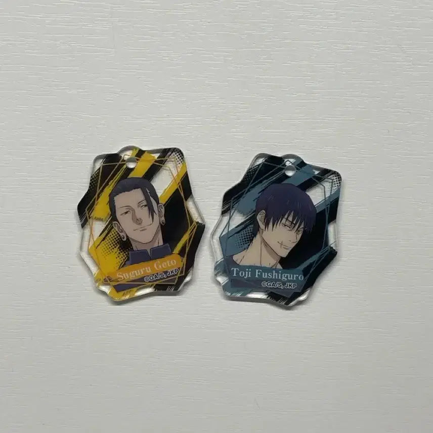 [BUNJANG] Jujutsu Kaisen Geto &amp; Toji Acrylic Keychain Set / 주술회전 게토 토우지 아크릴 키링
