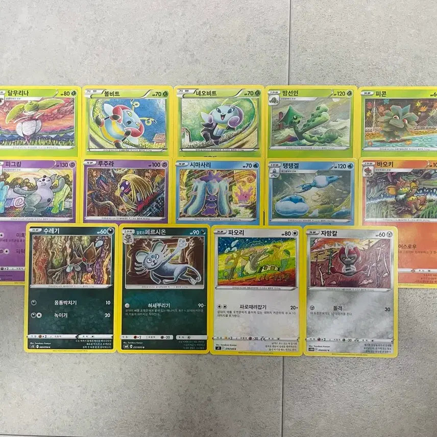[BUNJANG] Tomokazu Komiya Illustration 14-Type Set Pokemon Cards / 포켓몬카드 토모카즈 코미야 일러스트 14종 set