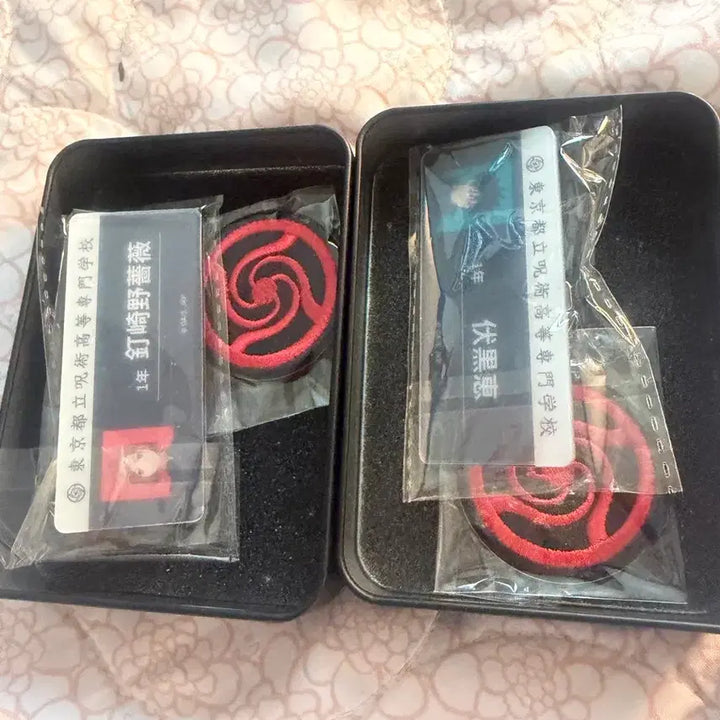 [BUNJANG] Jujutsu Kaisen Megumi &amp; Nobara Name Tag Set Bundle / 주술회전 명찰 세트 메구미 노바라 일괄판매