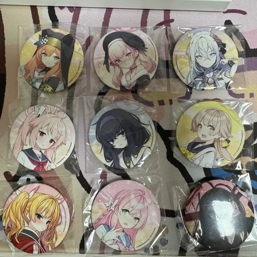 [BUNJANG] Blue Archive 1st Anniversary Aniplex Trinity Can Badge Set / 블루아카이브 1주년 애니플러스 트리니티 캔뱃지