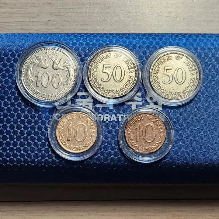 [BUNJANG] 100 Won, 50 Won, 10 Won Coin 5-Type Set / 동전.100환,50환.10환 주화 5종세트