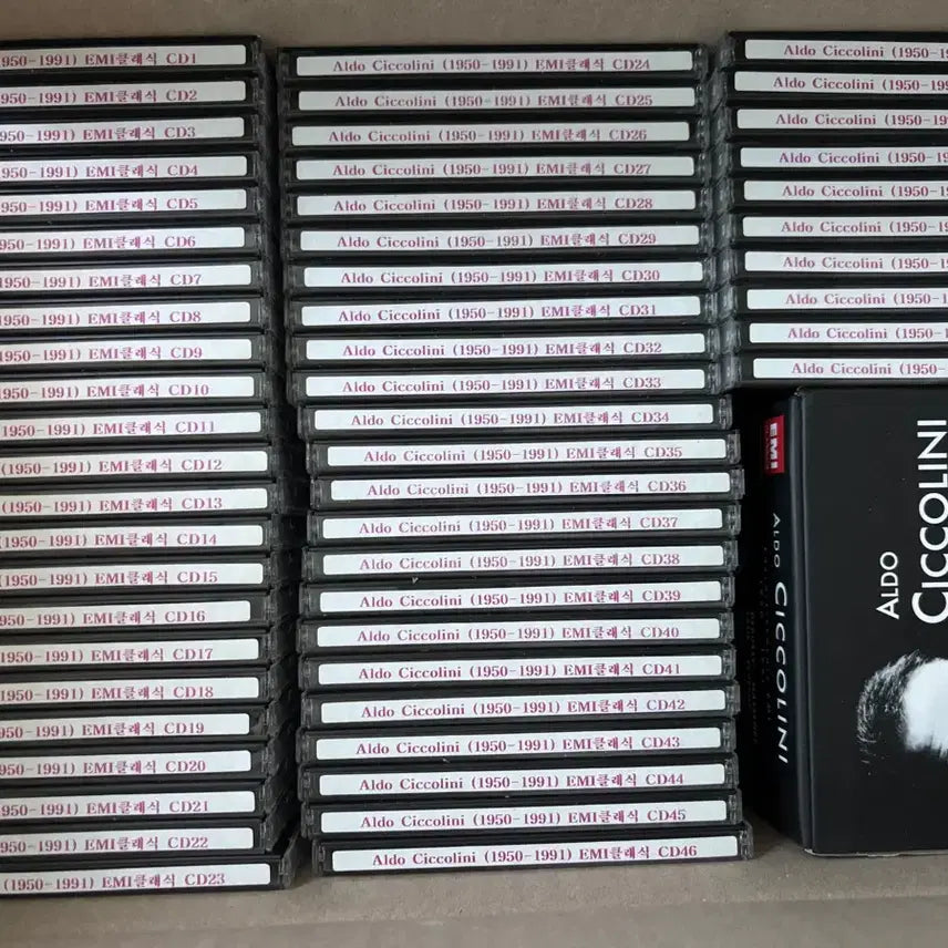 [BUNJANG] Aldo Ciccolini EMI 56 CD Box Set / EMI 알도 치콜리니 오디오 CD 56장 박스반