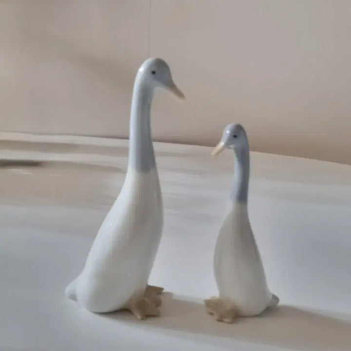 [BUNJANG] Vintage Ceramic Goose Figurine Set by Saywell Imports / [할인상품]빈티지 도자기 거위 피겨린 세트