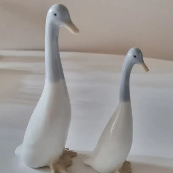 [BUNJANG] Vintage Ceramic Goose Figurine Set by Saywell Imports / [할인상품]빈티지 도자기 거위 피겨린 세트