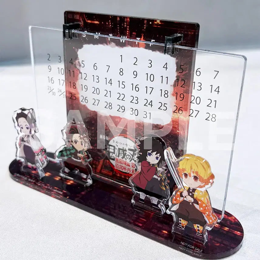[BUNJANG] Aniplex Demon Slayer Infinity Castle Arc Acrylic Calendar Limited Edition / [라쿠텐북스한정판] 아크릴스탠드 캘린더 (귀멸의칼날 무한성편)