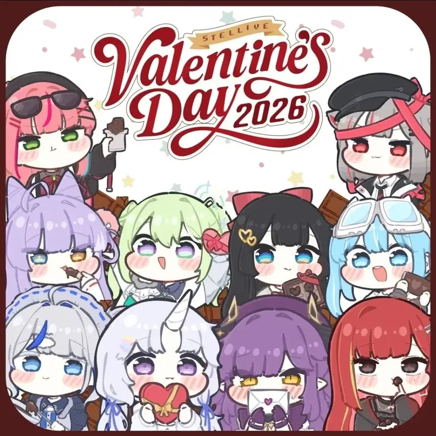 [BUNJANG] Stellive 2026 Valentine Mug Set, Keycaps &amp; Stickers / 스텔라이브 2026 발렌타인 머그컵세트,키캡&amp;띠부띠부씰