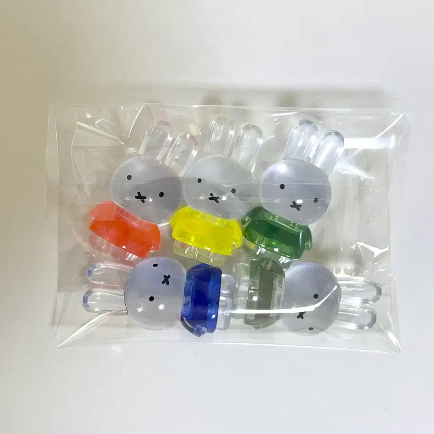 [BUNJANG] Miffy Transparent Figure Bundle Set / 미피 투명 피규어 일괄