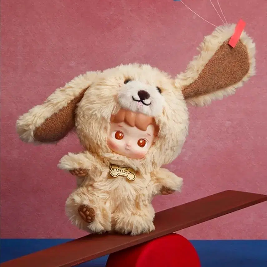 [BUNJANG] Pop Mart Hachi Pupu Take Me Home Series Plush Keychain (Golden Retriever) / (팝마트정품/신상) 팝마트 하치푸푸 테이크 미 홈 시리즈 인형 키링