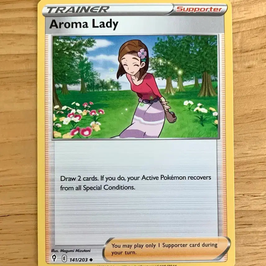 [BUNJANG] Pokemon North America Card Aromage 141/203 / 북미 포켓몬 카드 아로마아가씨 141/203