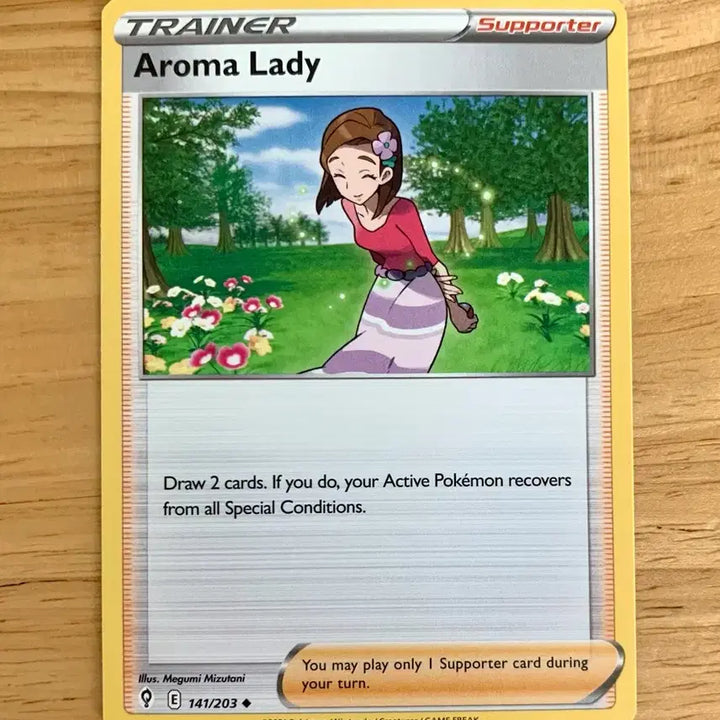 [BUNJANG] Pokemon North America Card Aromage 141/203 / 북미 포켓몬 카드 아로마아가씨 141/203