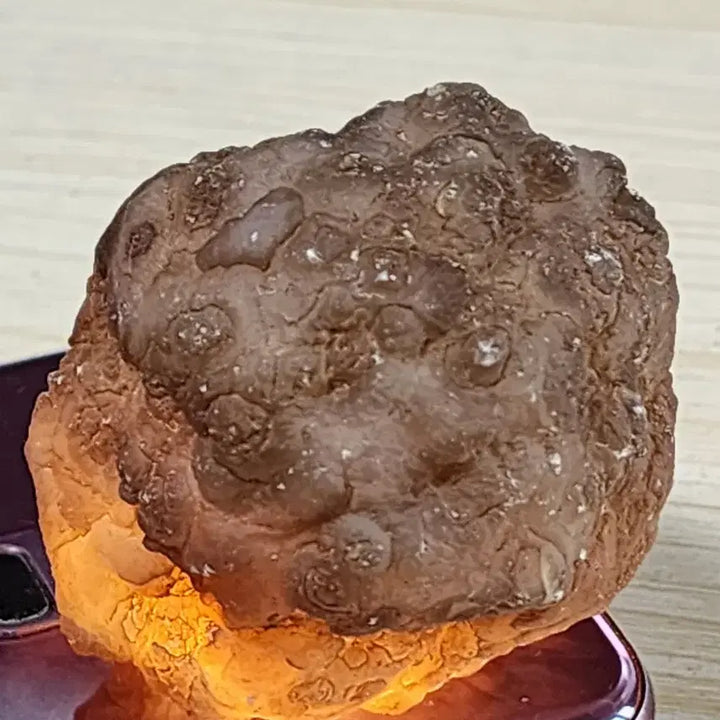 [BUNJANG] Natural Crystal Panda Agate Stone with Stand / 천연크리스탈 판다 아케이트 두루지 원석 + 받침대