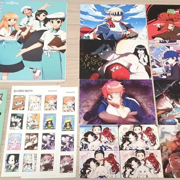 [BUNJANG] Zombie High School Official Sticker and Postcard Set / (일괄) 좀비고등학교 공식 노트 스티커 엽서 세트