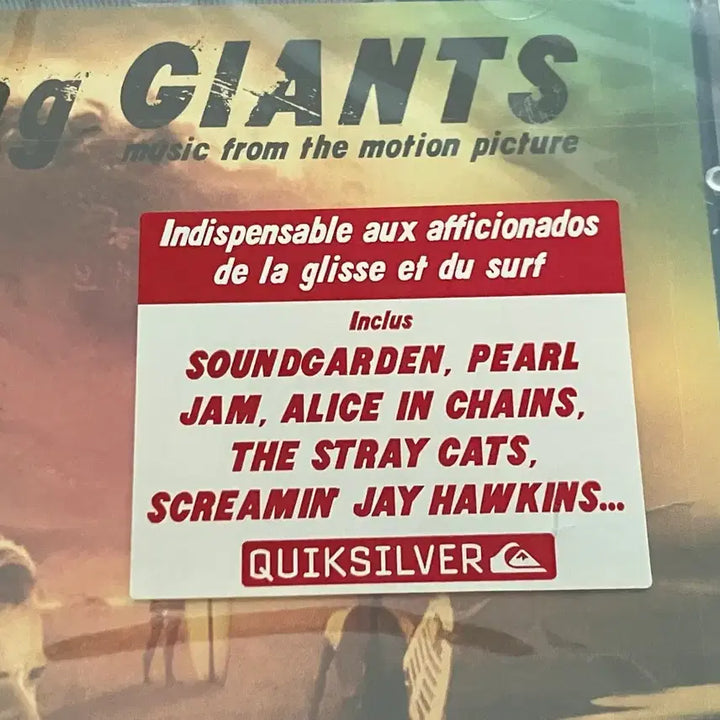 [BUNJANG] Riding Giants (Documentary Film) Original Soundtrack (OST) - Sealed First Edition CD / 빅 웨이브 서핑의 역사와 문화 서퍼들의 도전 정신을 다룬 다큐 영화 파도타기 Riding Giants OST 영화음악 초판 미개봉 CD 퀵실버