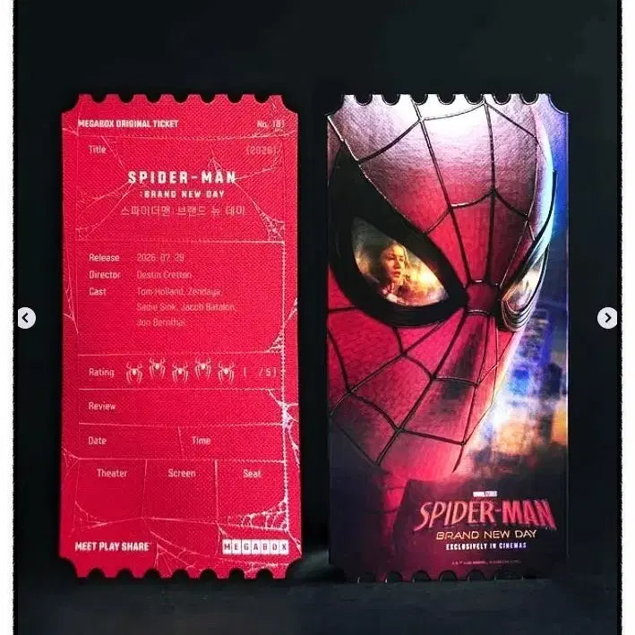 [BUNJANG] Spider-Man Original Ticket Type A / 스파이더맨 오리지널 티켓 A타입 판매합니다