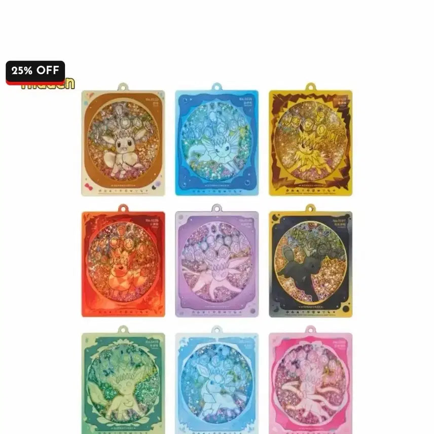 [BUNJANG] China Exclusive Pokemon Terrastal Eeveelutions Card Case Keychain, Hidden Booster, Jolteon / 중국 한정판 포켓몬스터 테라스탈 이브이즈 카드 케이스 키링 히든 부스터 쥬피썬더