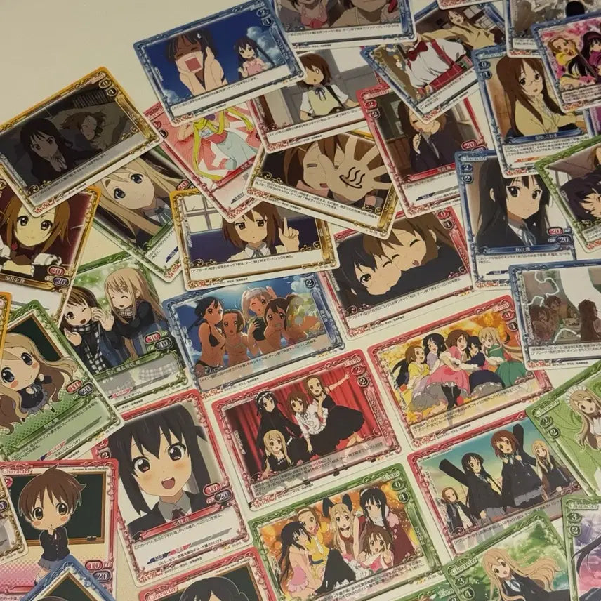 [BUNJANG] K-ON! Precious Memories Classic Anime Cards Bundle Set (56 Cards) / 급처) 케이온 프레셔스 메모리즈 고전 미소녀 카드 56장 일괄 판매