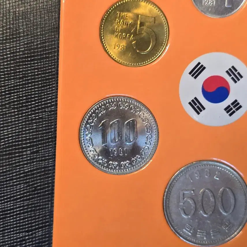 [BUNJANG] 1981 Mint Set Unused (5 Types) &amp; 1982 500 Won Coin (Mint Condition) / 특년도 현행동전 1981년 5종 미사용 + 특년도 1982년 500원 민트세트