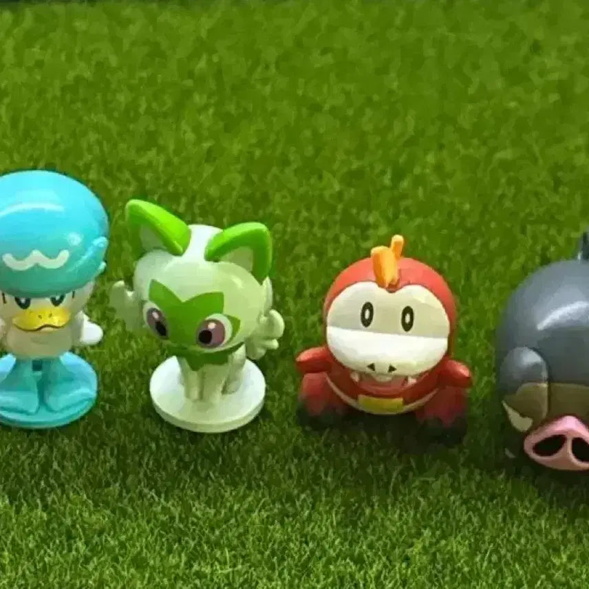 [BUNJANG] Pokemon Paldea Starters Fuecoco, Quaxly, Sprigatito Figure Set / 포켓몬 팔데아 지방 스타팅세트 뜨아거 꾸왁스 나오하 새콤달콤 피규어