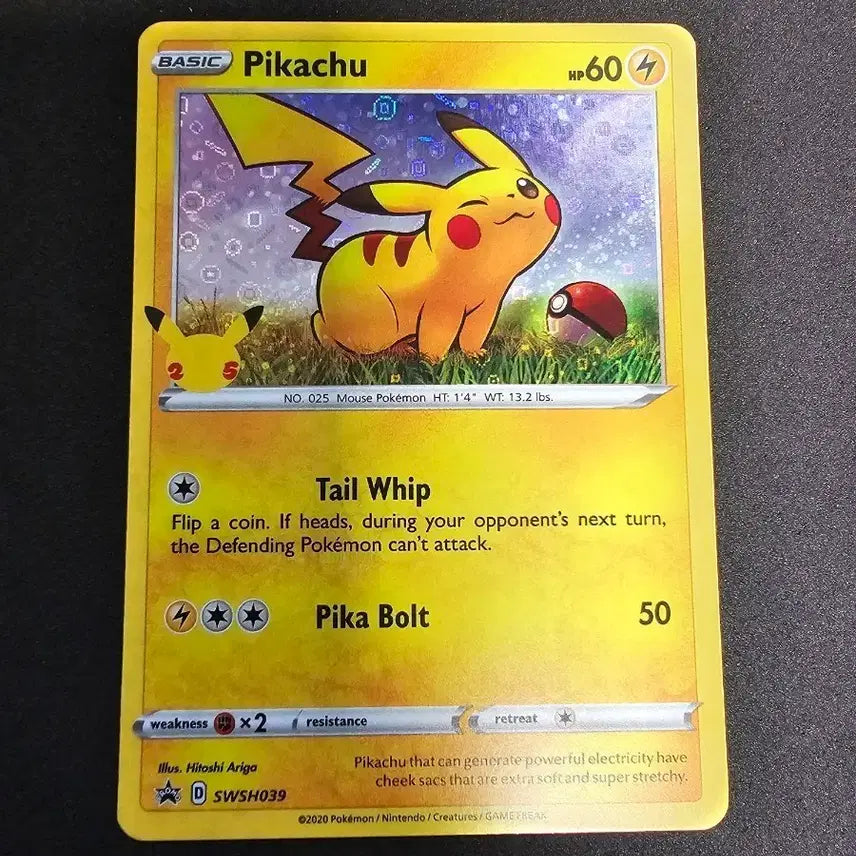 [BUNJANG] Pokemon Pikachu SWSH039 Holo Card / 포켓몬 카드 피카츄 SWSH039 홀로