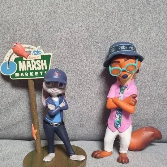 [BUNJANG] Zootopia Judy &amp; Nick Figure Set / 주토피아 주디 닉 피규어 세트