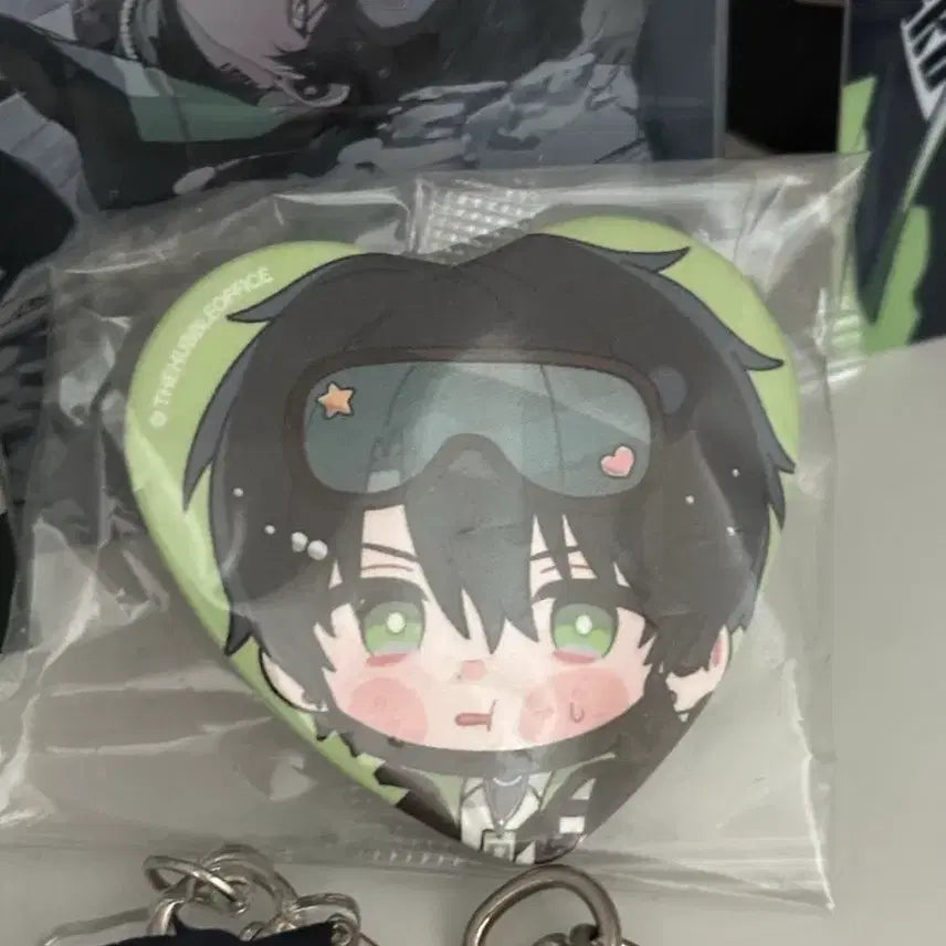 [BUNJANG] SCOSHEEZEM Robo Frost Winter Pop-up Heart Can Badge POB / 스코시즘 로보 프로스터 겨울 팝업 하트 캔뱃지 특전