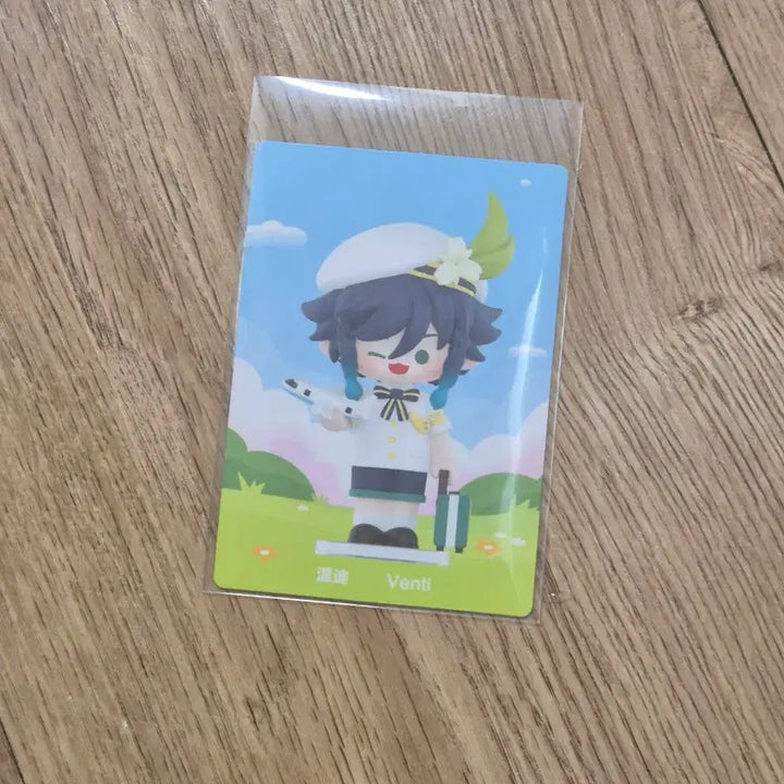 [BUNJANG] Genshin Impact Popmart Venti Figure and Character Card / 원신 팝마트 벤티 피규어, 캐릭터 카드