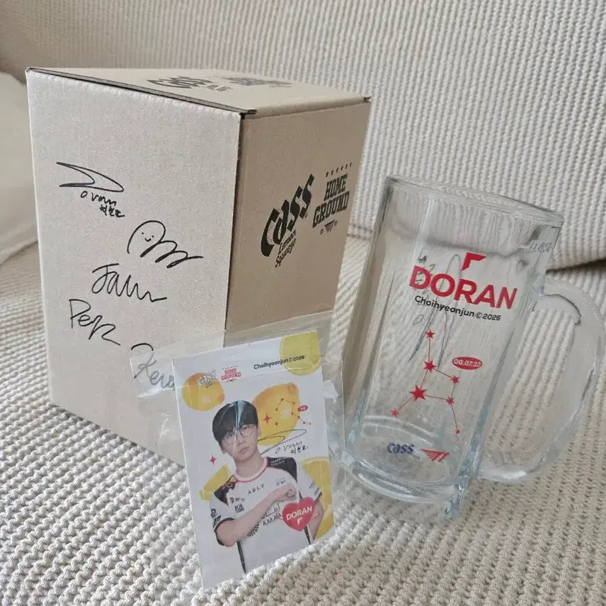 [BUNJANG] T1 Doran Cass Beer Mug / T1 티원 도란 선수 카스 맥주컵